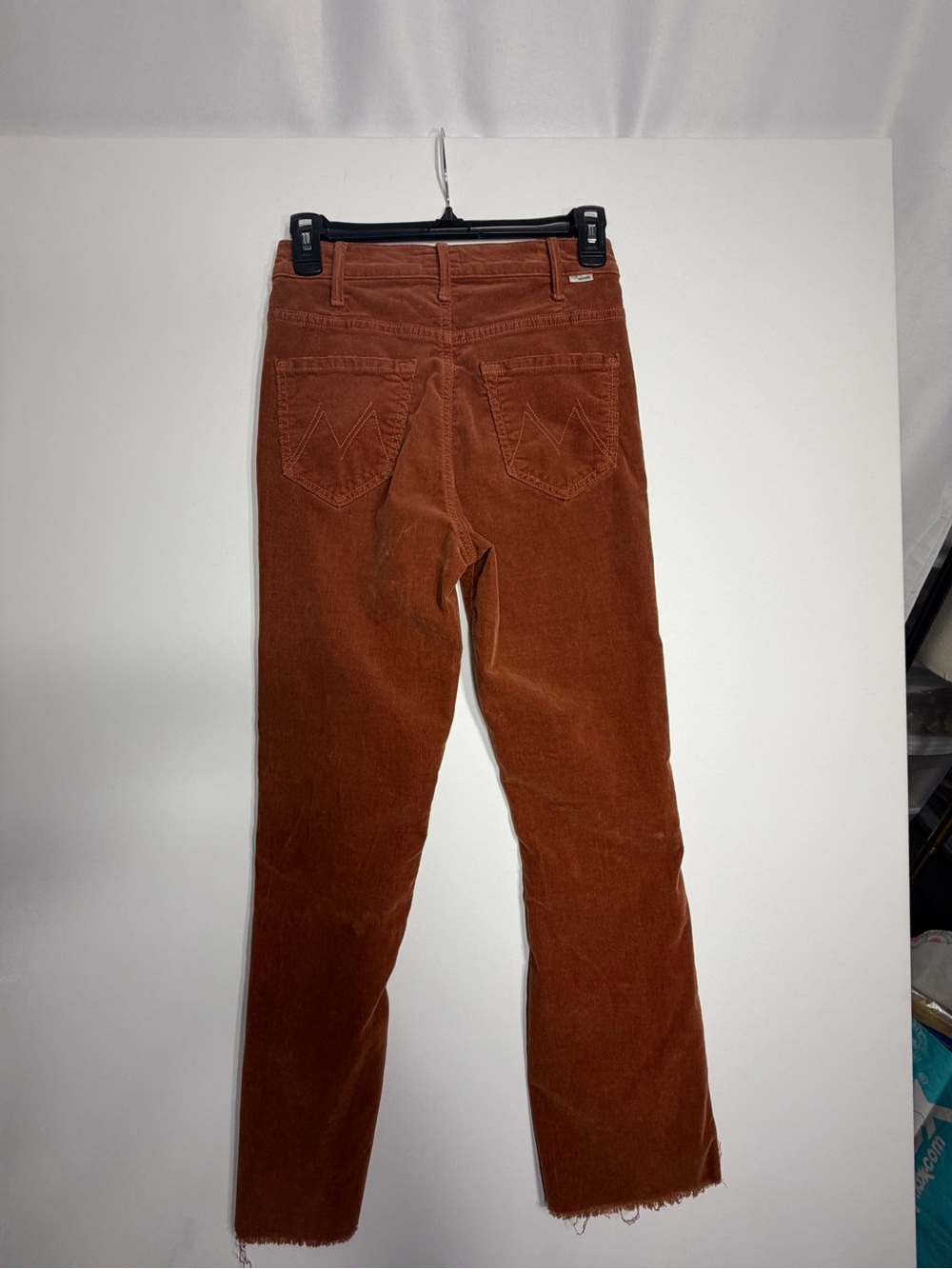 MOTHER Corduroy Pants in Rust Orange size 25 excellent condition - Picture 5 of 8